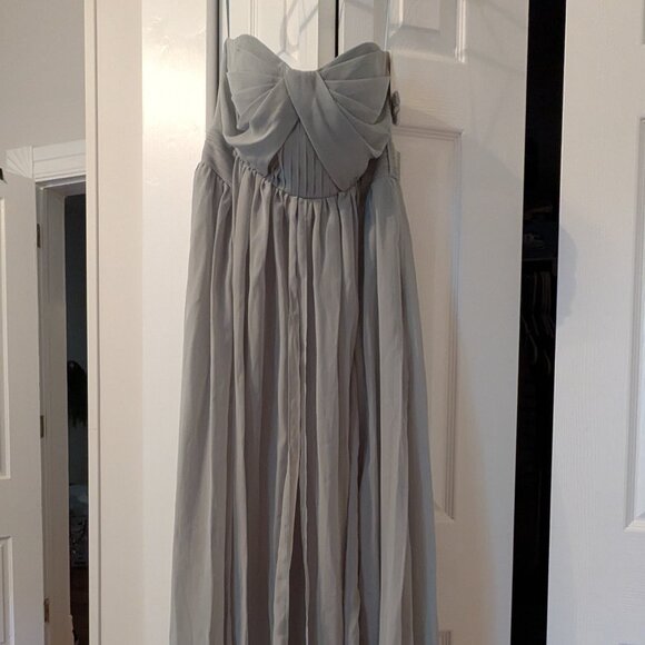 Birdy Grey - Grace Chiffon Convertible Dress with Slit, Color: Sage, NWT - Picture 1 of 13